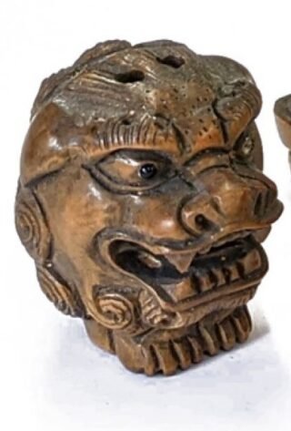 Complex Netsuke: Fu Dog and Qilin Figurines - Image 5