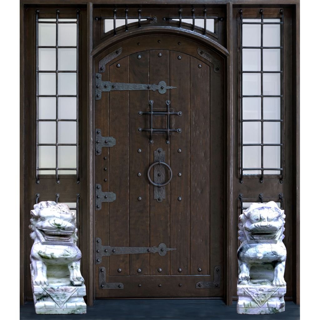 Large Pair of Real Jade Lion Sculptures - Image 4