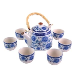 Peony Oriental Porcelain Tea Set
