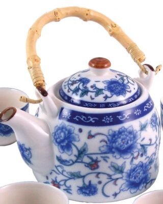 Peony Oriental Porcelain Tea Set - Image 4