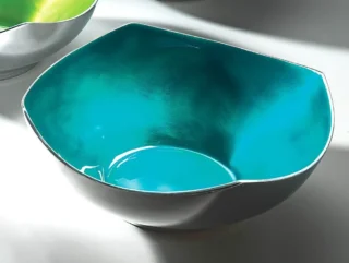 4 Point Salad Bowl in Recycled Enamelled Aluminium