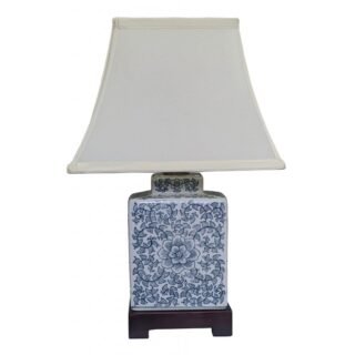 Pair of Anemone Tea Caddy Lamps, Porcelain - Image 3