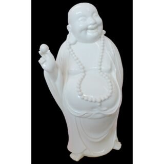 Hand-crafted Porcelain Buddha with Pearl Sculpture - Image 2