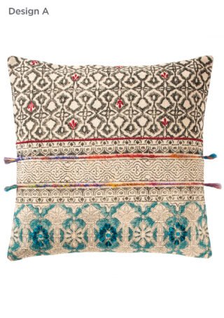 Tribal Indian Embroidered Cushion Cover, 50 x 50cm