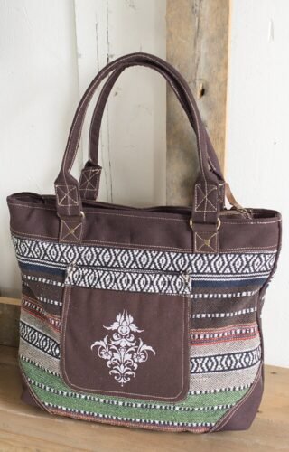Canvas Shoulder/Tote Bag with Cotton Durry - Image 3