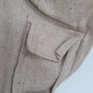 Cotton/Canvas Yoga Mat Bag, Beige - Image 3