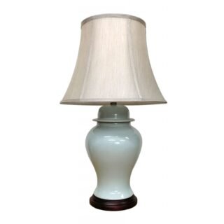 Pair of Crackled General Jar Lamps, Porcelain - Image 3