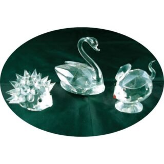 Hand-crafted Crystal 12 Piece Animals Set - Image 3