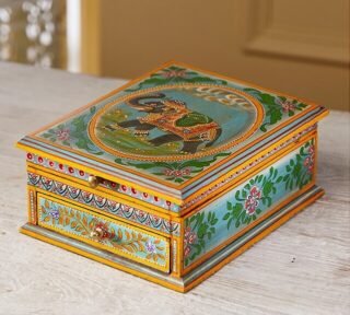 Elephant One Drawer Jewellery Box, Handcrafted - Image 3