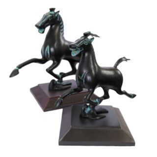 Hand-crafted Bronze Gansu Flying Horse Sculpture - Image 5