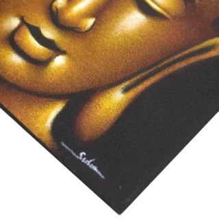 Large Buddha Painting - Gold Sand, 80cm - Image 4
