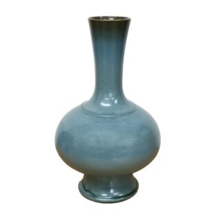 Green Rotund Vase, Porcelain