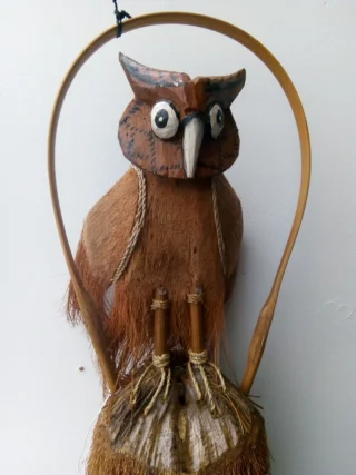 Handcrafted Owl Windchime/Mobile 65 x 20cm - Image 3