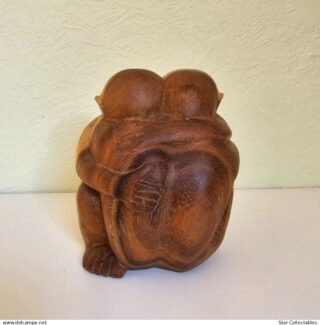 Handcrafted Vintage Hugging Buddha's YOGIMEN Figurine/Sculpture, 15cm - Image 2
