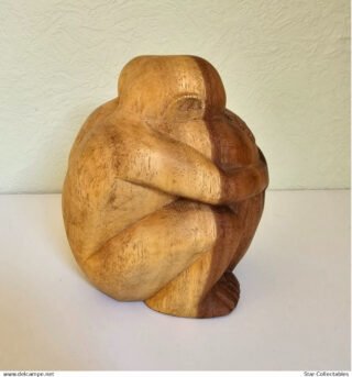 Handcrafted Vintage Hugging Buddha's YOGIMEN Figurine/Sculpture, 15cm - Image 3