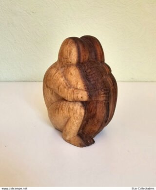 Vintage Hugging Buddha's YOGIMEN, Wood Sculpture/Figurine - Image 3