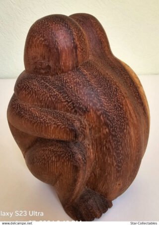 Vintage Hugging Buddha's YOGIMEN, Wood Sculpture/Figurine - Image 5