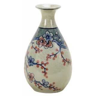 Vase in Blue and Ivory, Porcelain