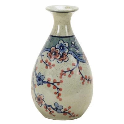 Vase in Blue and Ivory, Porcelain