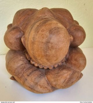 Handcrafted Vintage YOGIMAN/Orang Malu Figurine/Sculpture, 21cm - Image 4