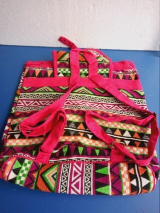 Multi Coloured backback, Handcrafted - Image 3