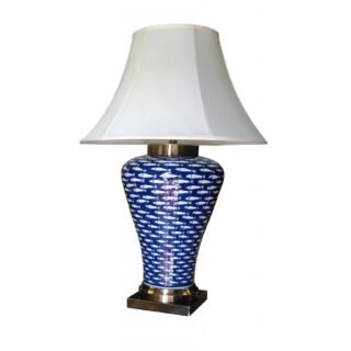 Pair of Myriad Fish Jar Lamps, Porcelain - Image 3