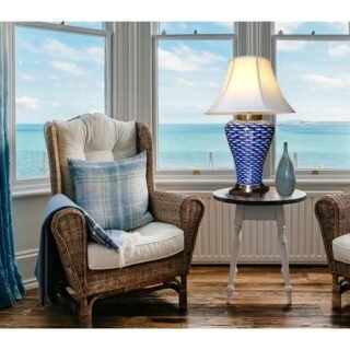 Pair of Myriad Fish Jar Lamps, Porcelain