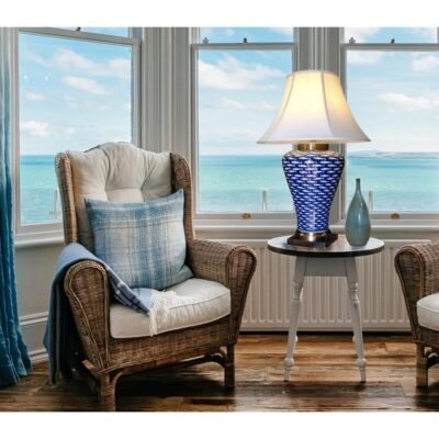 Pair of Myriad Fish Jar Lamps, Porcelain