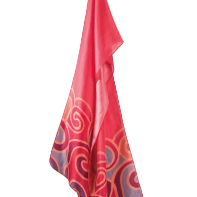 Swirl Pattern Silk Scarf, 160 x 32cm