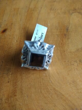 Vintage, Smokey Quartz in Pewter Ring, Handmade - Image 2