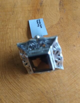 Vintage, Smokey Quartz in Pewter Ring, Handmade
