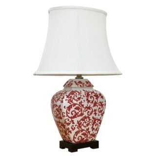 Pair of Phoenix Feather Jar Lamps, Porcelain - Image 2