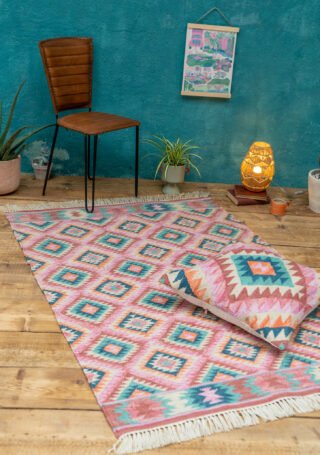 Ilica Handloom Kilim Rug, 120 x 180cm - Image 3