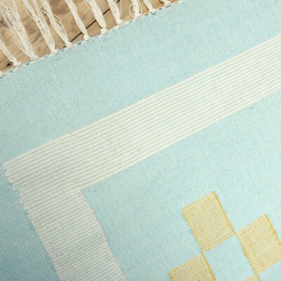 Salah Embroidered Tribal Design Rug, 120 x 180cm