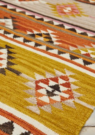Kunduz Handloom Kilim Runner/Rug 75 x 240cm - Image 3