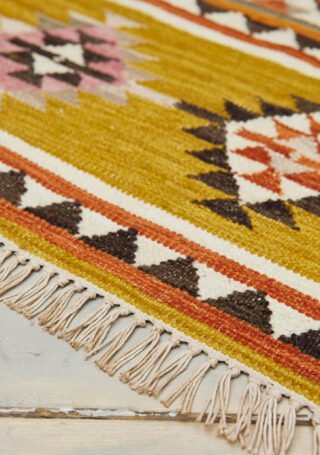 Kunduz Handloom Kilim Runner/Rug 75 x 240cm - Image 4