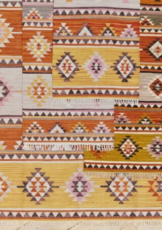 Kunduz Handloom Kilim Runner/Rug 75 x 240cm - Image 6