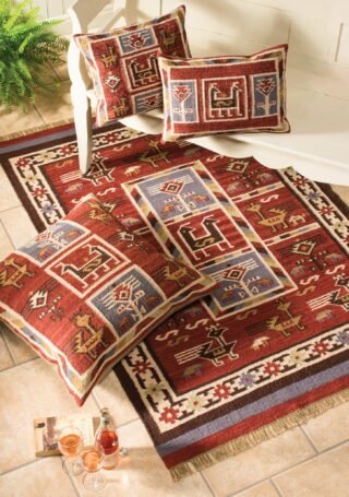 Birdsong Indian Kilim Rug 180 x 270cm - Image 3