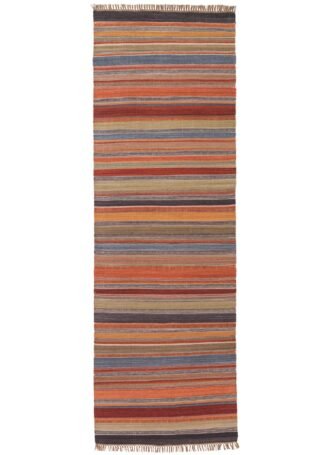 Ooty Stripe Indian Kilim Runner 75 x 240cm