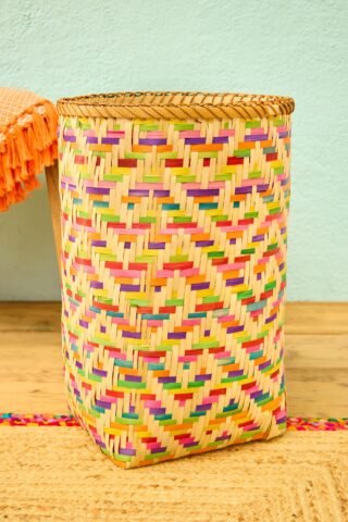 Rainbow Bamboo Laundry Storage Basket Set - Image 3