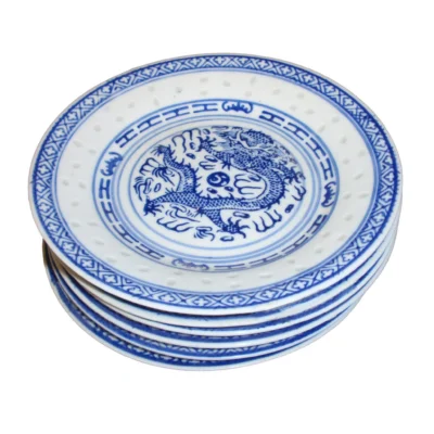 Rice Pattern Side Plates Set