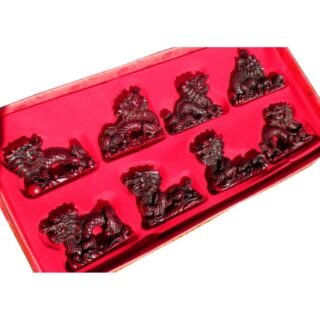 Hand-crafted Set of Eight Dragons Sculpture - Image 3