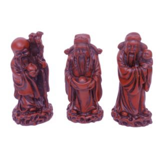 Hand-crafted Set of 3 Chinese Gods Sculpture