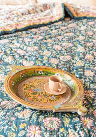 Large Vintage Parat Bowl Tray, vibrant orange - Image 4