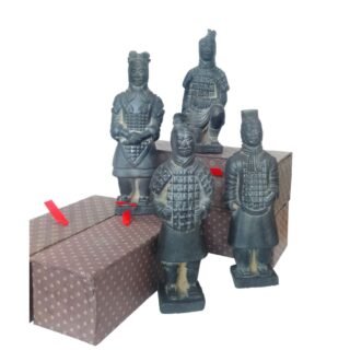 Hand-crafted Set of 4 x Terracotta Warriors