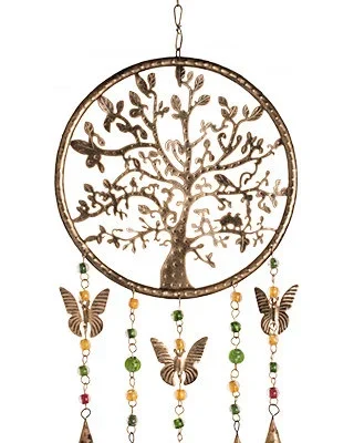 Handcrafted Tree of Life Windchime/Mobile with Bells/Beads