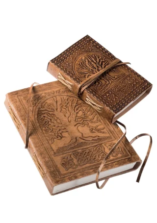 Tree of Life Embossed Large Leather Notebook