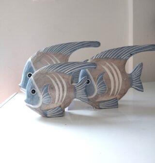 Hand-crafted Set of 3 Angel Fish