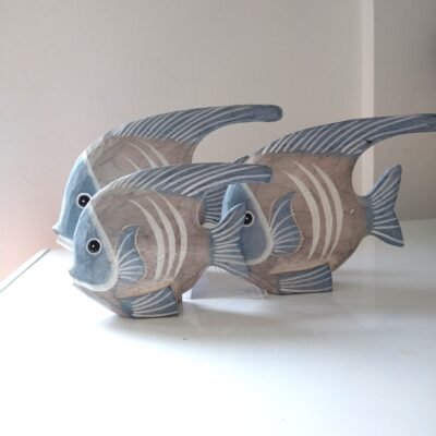 Hand-crafted Set of 3 Angel Fish