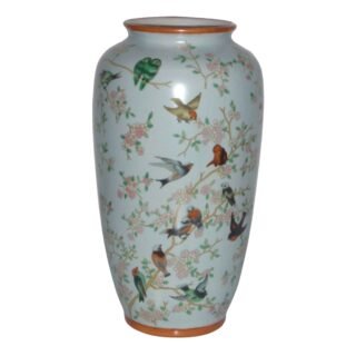 Birds Tall Vase, Porcelain